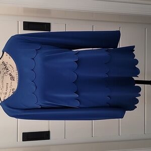 Talbots Scallopped Front Blouse